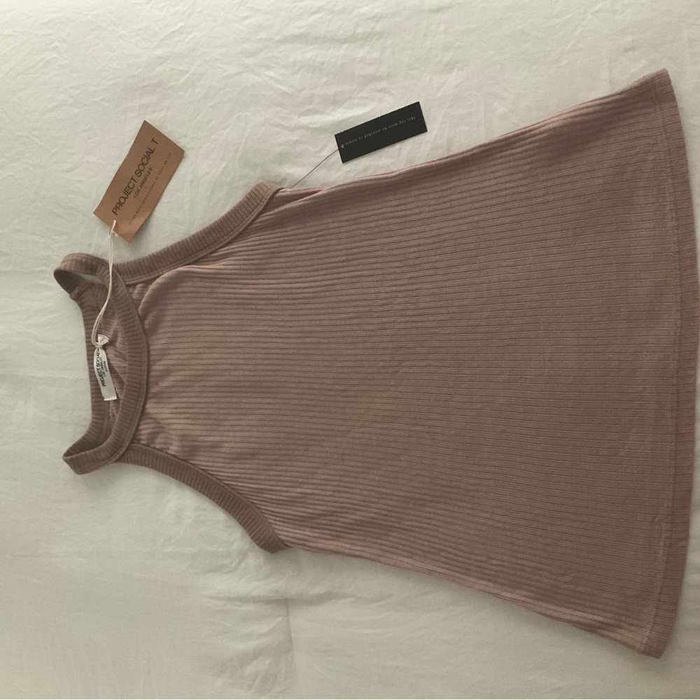 Project Social T Ribbed left field Tank NWT